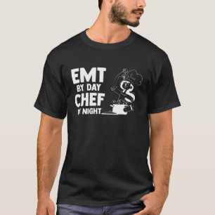 T-shirt Infirmier Auxiliaire Le Jour Chef La Nuit Paramédi
