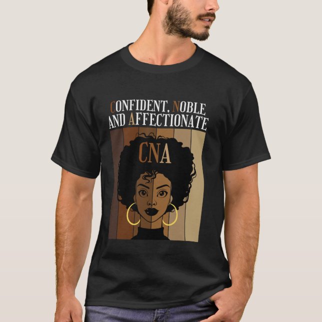 T-shirt Infirmier CNA Sûr Noble et Affectueux (Devant)