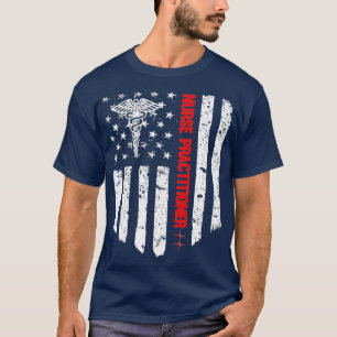T-shirt Infirmier praticien Drapeau américain RN inscrit