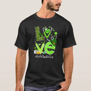 T-shirt Infirmière adjointe dentaire Vie Amour Coeur Stéth