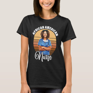 T-shirt Infirmière afro-américaine École d'infirmières noi