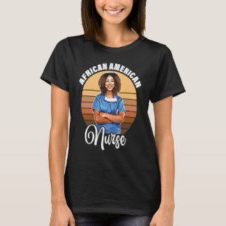 T-shirt Infirmière afro-américaine École d'infirmières noi