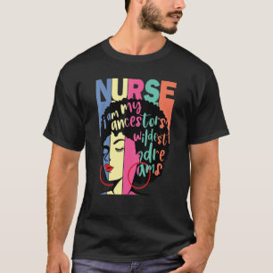T-shirt Infirmière Afro-Américaine Fierté Noire Rn