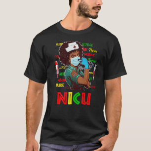 T-shirt Infirmière Afro-Américaine Mois de l'Histoire des