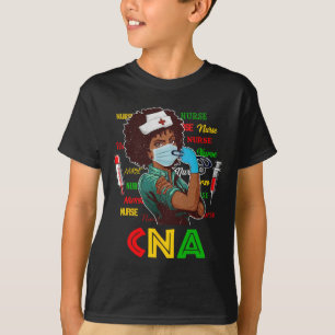 T-shirt Infirmière afro-américaine Noire Histoire Mois Fie