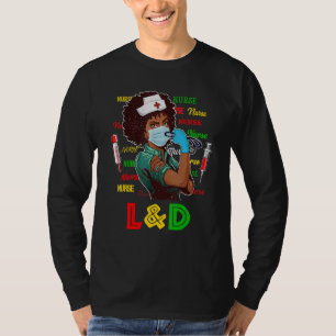 T-shirt Infirmière afro-américaine Noire Histoire Mois Fie
