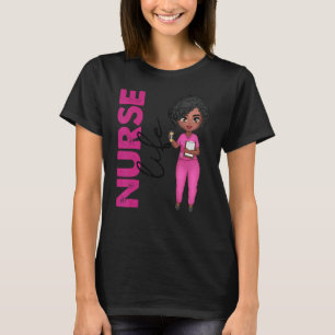 T-shirt Infirmière afro-américaine noire Soins de santé M