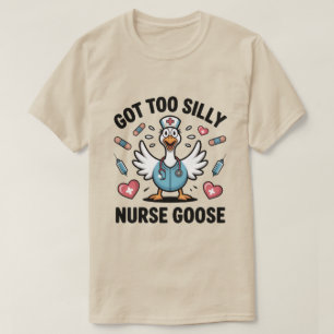 T-shirt Infirmière amoureuse des oies drôles Mème – Devenu