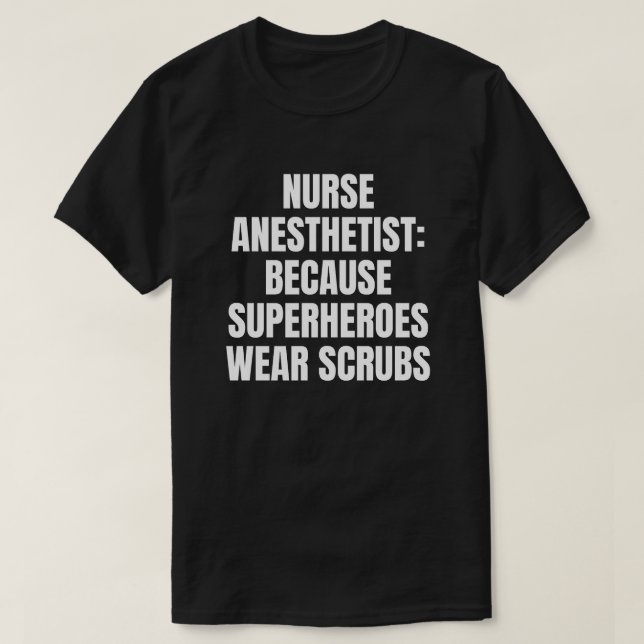 T-shirt Infirmière anesthésiste (Design devant)