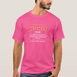 T-shirt Infirmière anesthésiste Définition Crna Humour