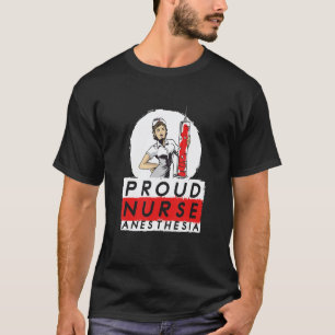 T-shirt Infirmière anesthésiste d'urgence hospitalière fiè