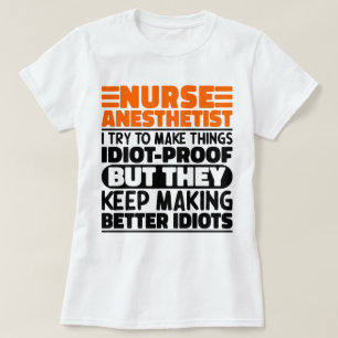 T-shirt Infirmière anesthésiste J'Essaie De Faire Des Chos
