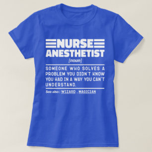 T-shirt Infirmière anesthésiste Noun Spécialiste en soins 