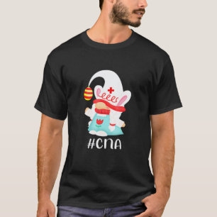 T-shirt Infirmière Assistante Cna Gnome de Bunny Scrub Lif