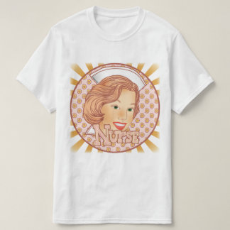 T-shirt Infirmière aux cheveux bruns