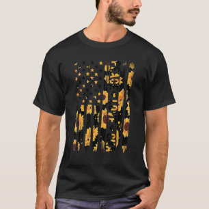 T-shirt Infirmière auxiliaire certifiée drapeau américain