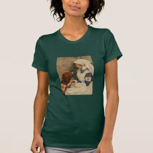 T-shirt Infirmière avec le cru WW1 de golden retriever