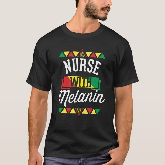 T-shirt Infirmière avec Melanin Histoire noire afro-améric (Devant)