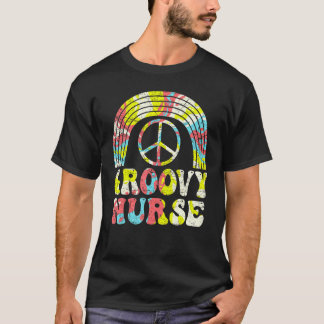 T-shirt Infirmière branchée Esthétique des années 70 Soins