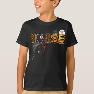 T-shirt Infirmière Cadeau Halloween avec Citrouille Boo Sp