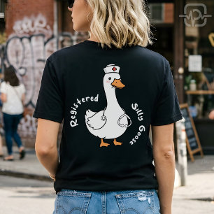 T-shirt Infirmière Canard Drôle Oie Ridicule Enregistrée S