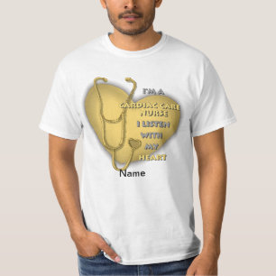T-shirt Infirmière Cardiaque du Coeur Jaune