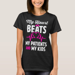 T-shirt Infirmière cardiaque maman cardiologie mon cœur ba