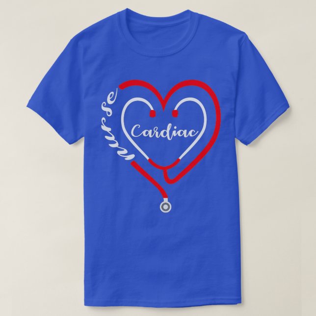 T-shirt Infirmière Cardiaque Valentines Jour Stethoscope C (Design devant)