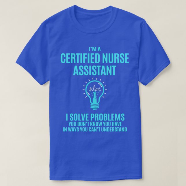 T-shirt Infirmière certifiée Adjointe Infirmière certifiée (Design devant)