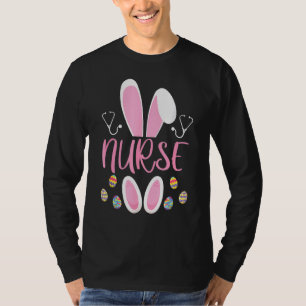 T-shirt Infirmière Chasse aux Oeufs de Pâques Rabbit Rn Jo