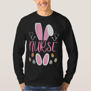 T-shirt Infirmière Chasse aux Oeufs de Pâques Rabbit Rn Jo