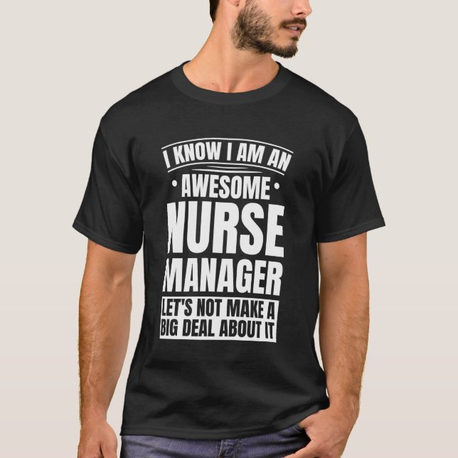T-shirt Infirmière chef infirmière responsable (Devant)