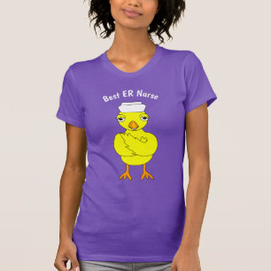 T-shirt Infirmière Chick Armoiries pliées