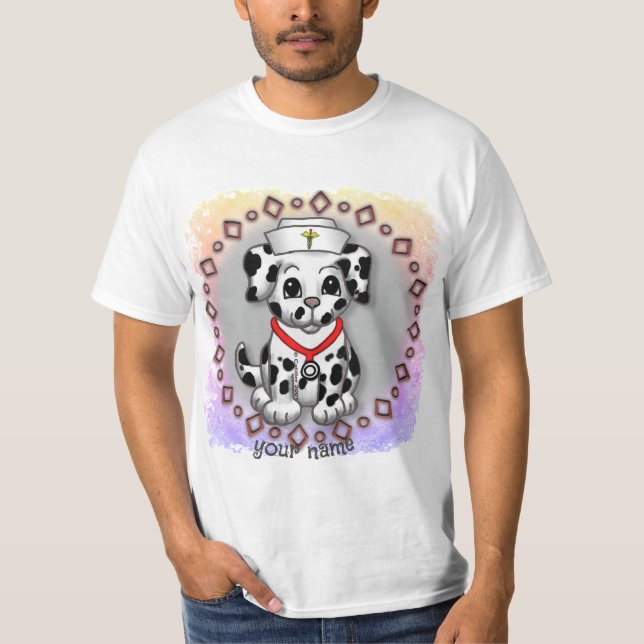 T-shirt Infirmière Chien Chien Chien Chien Chien Chien Chi (Devant)