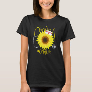 T-shirt Infirmière Cma Life Sunflower