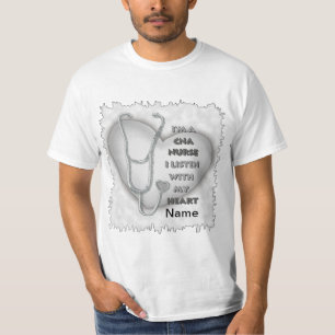 T-shirt Infirmière CNA Cœur Gris