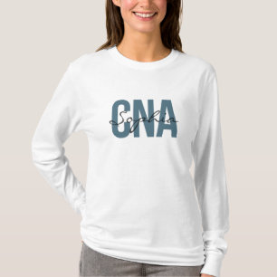 T-shirt Infirmière CNA Nom Personnalisé Typographie Gras