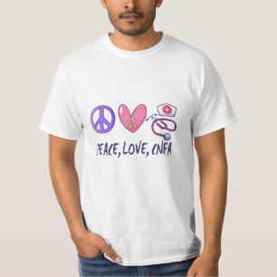 T-shirt Infirmière CNFA Paix Amour