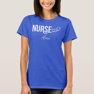T-shirt Infirmière Cœur Stéthoscope Minimaliste Vie des So