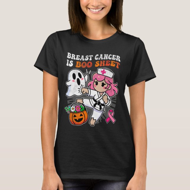 T-shirt Infirmière Conscience du cancer du sein Karate Lut (Devant)