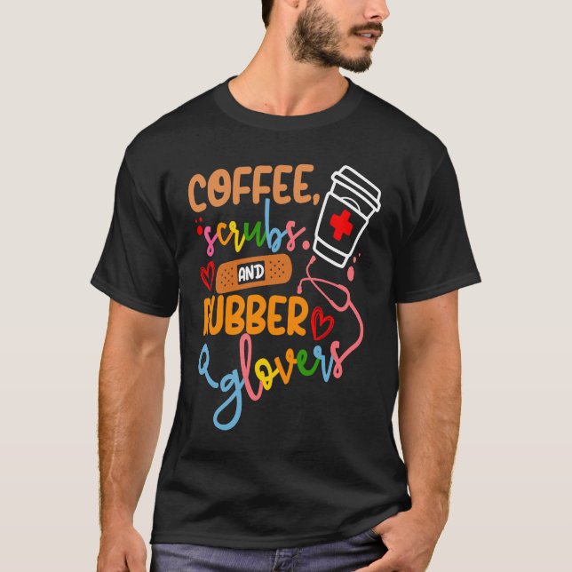 T-shirt Infirmière cool Citer des gommes à café et des gan (Devant)