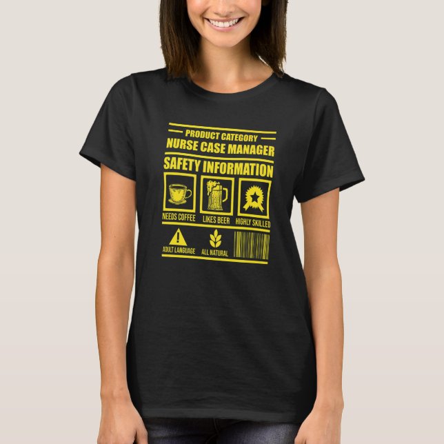 T-shirt Infirmière Coque Gestionnaire Gestion des Rn (Devant)