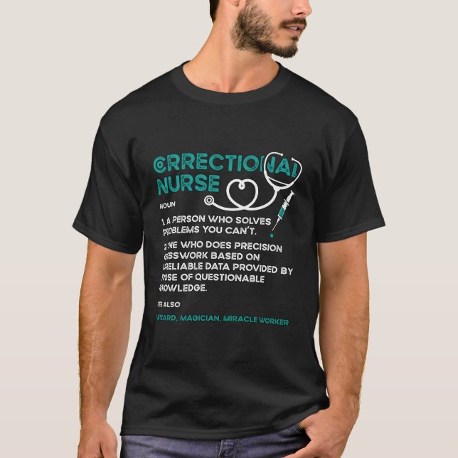 T-shirt Infirmière correctionnelle Une Personne Infirmière (Devant)
