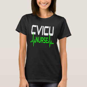 T-shirt Infirmière CVICU Infirmière Cardiac Appréciation I