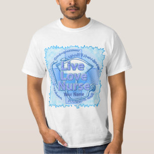 T-shirt Infirmière d'amour Blue live