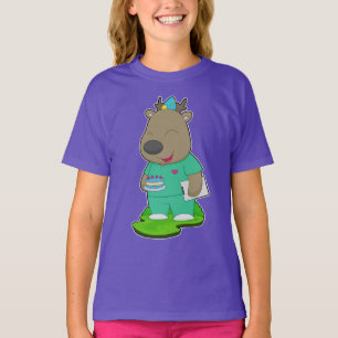 T-shirt Infirmière d'anniversaire de renne