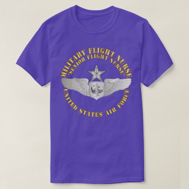 T-shirt Infirmière de bord militaire de l'USAF Infirmière  (Design devant)