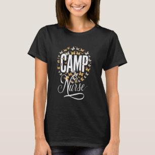 T-shirt Infirmière de camp de vacances mignonne des campeu