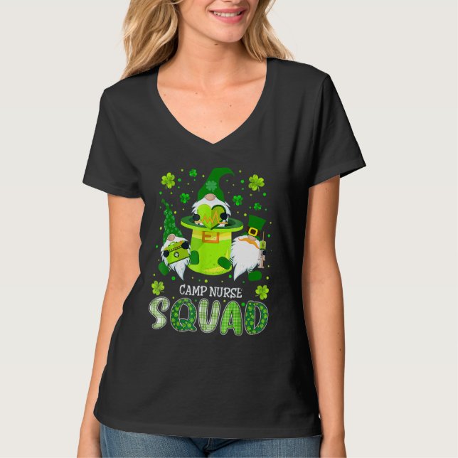 T-shirt Infirmière de camp Escadron Infirmière St Patrick  (Devant)