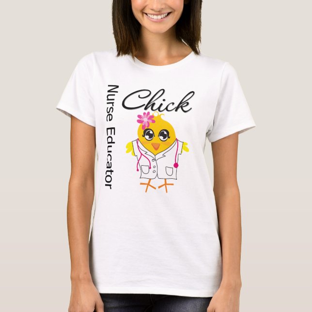 T-shirt Infirmière de carrière Chick - Infirmière éducatri (Devant)